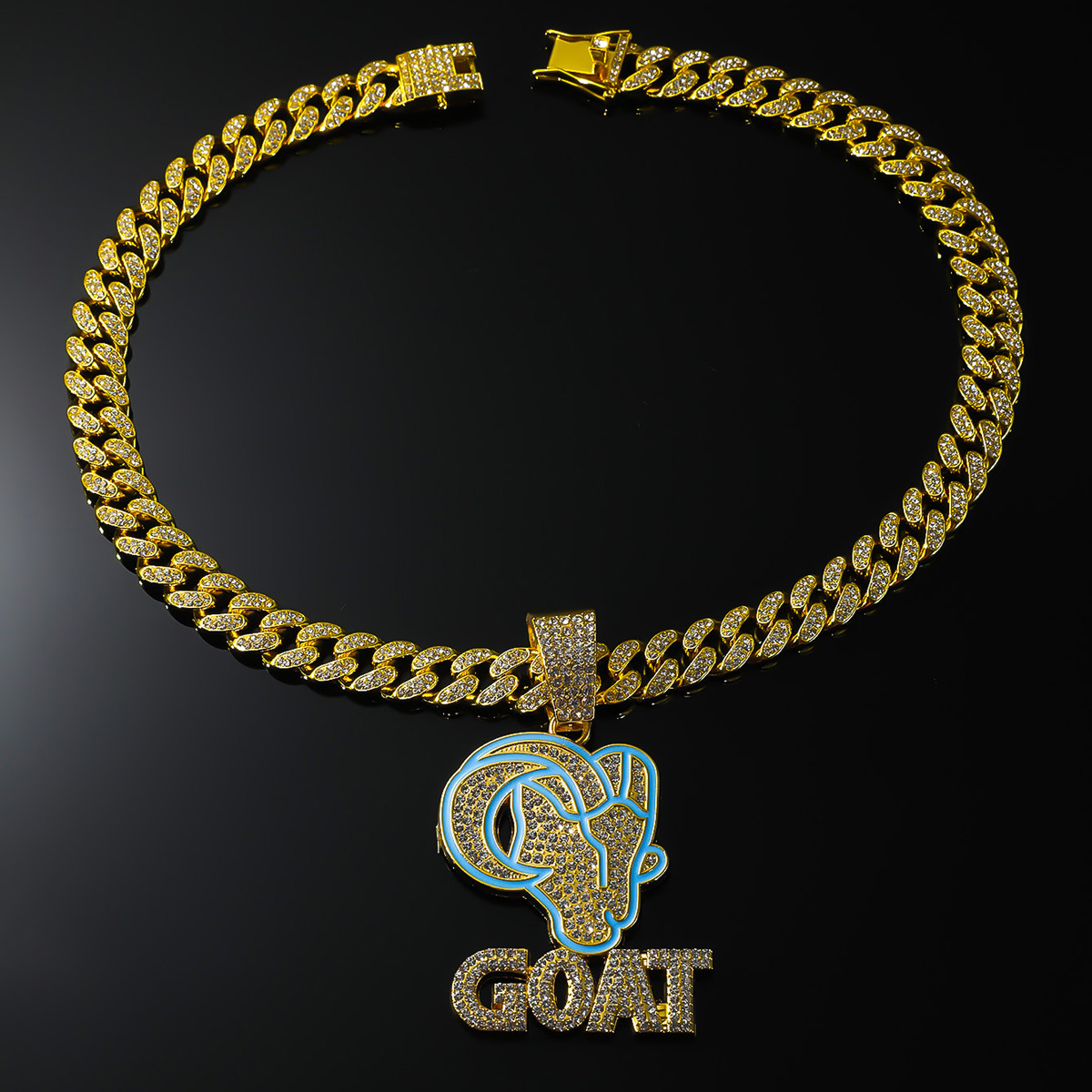 1 Stück 58*48mm Legierung Strasssteine Brief Schaf Anhänger display picture 3