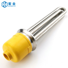 2寸卡箍式超聲波電加熱管64mm快速接頭法蘭發熱管鍋爐加熱管