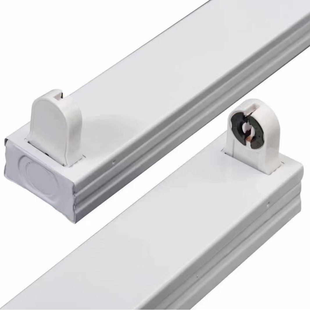 LED lámpara fluorescente de doble tubo 1,2 m 40W solo tubo T8 lámpara de soporte conjunto completo con cubierta engrosada lámpara titular aula taller lámpara