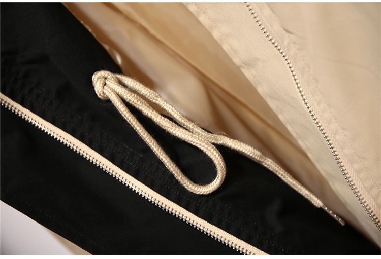 Women's Clothing Large Size Hooded Windbreaker For Women Long Autumn New Loose Slim Temperament Casual Versatile Jacket_voghion.com