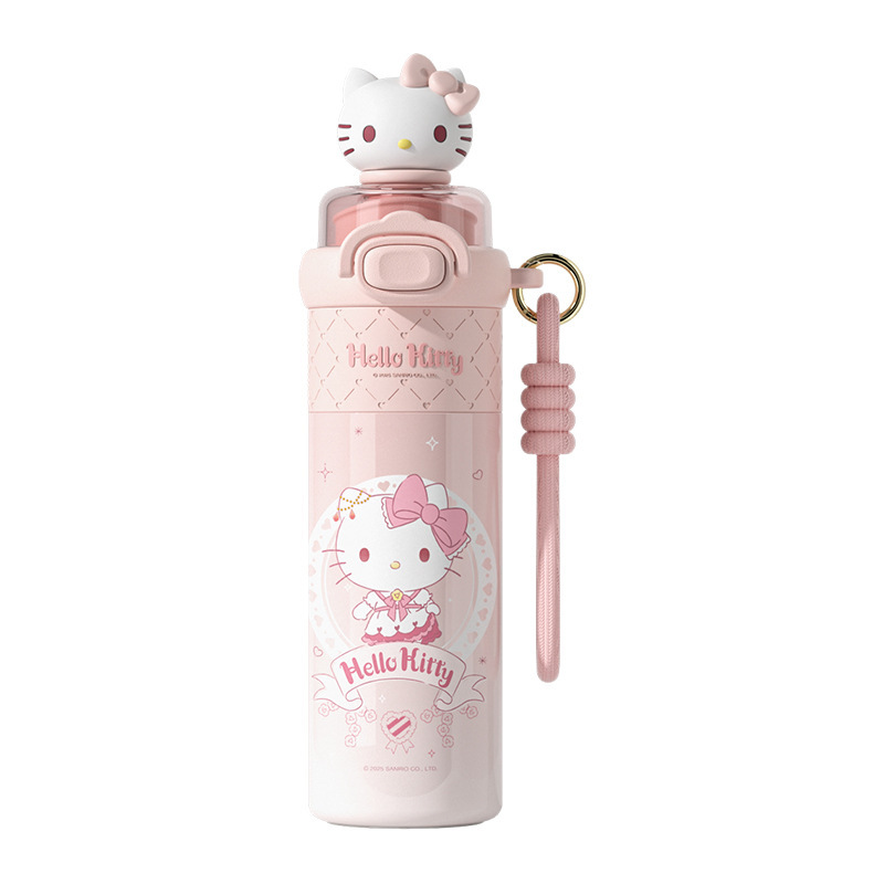 hellokitty可爱保温杯女生吸管水杯新款2025高颜值大容量学生杯子|undefined