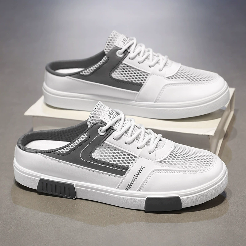 Мужская летняя дышащая тонкая сетчатая спортивная и повседневная обувь, легкие белые кроссовки, сетчатая обувь с дезодорантом