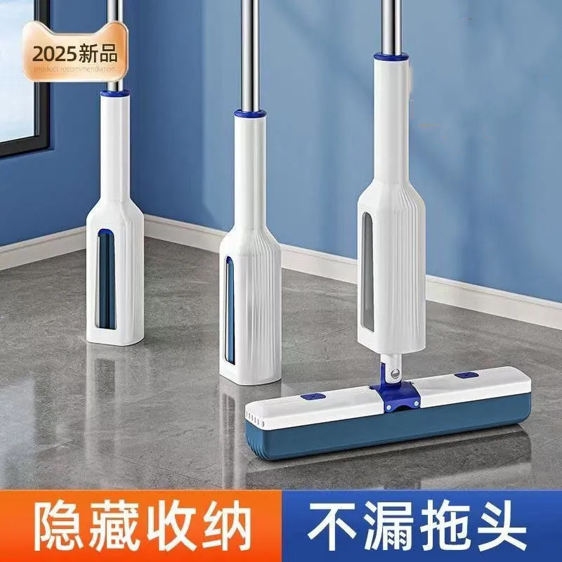 Rubber cotton sponge mop head hand-free wash 2024 new household bathroom absorbent mop artifact a mop