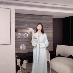 秋冬新款法式小香风盐系温柔时尚针织开衫连衣裙吊带两件套装女