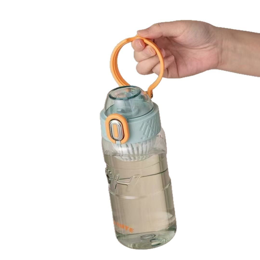 Shanghe tapa de rebote taza de té de plástico para niños y niñas deportes al aire libre taza de agua portátil simple taza de bebida directa exquisita