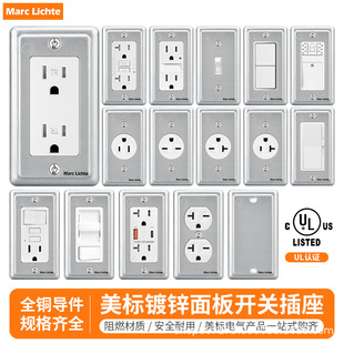 118��UL�J�C��Ҏ�F��\��ʽGFCI�_�P����15A����6��USB���type-c