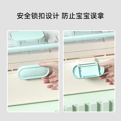 Medicine Box Household Portable Drug Storage Box Large Capacity Multi-layer Children's Medical Kit First Aid Small Medicine Box