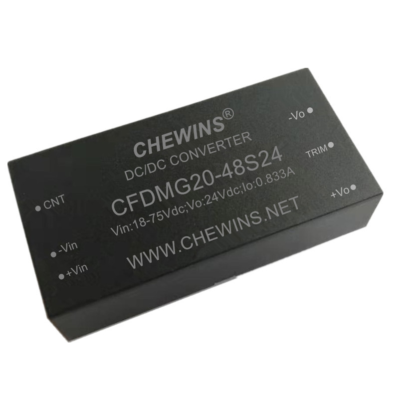 CFDMG20-48S24 DCDC电源模块18-75V输入48V转24V矿用医用20W稳压