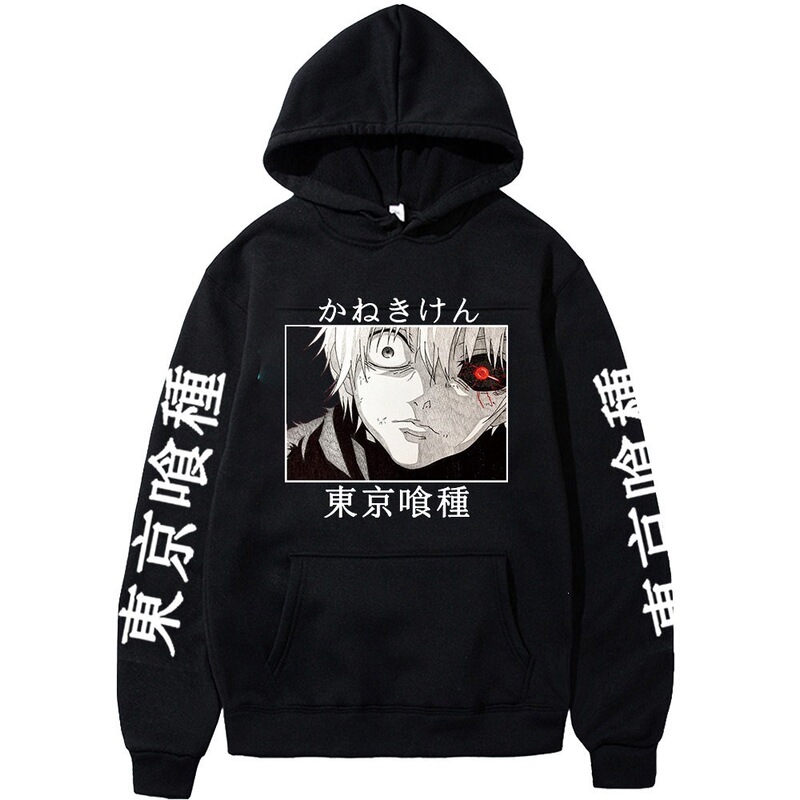 Tokyo Ghoul Anime Hoodie Sweatshirt Ken Kaneki Graphic Print Casual Streetwear Tokyo Ghoul Anime Hoodie Sweatshirt Ken Kaneki Graphic Print Casual Streetwear