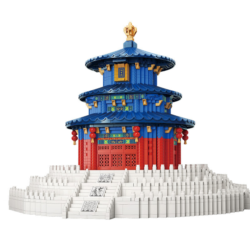 Building Blocks Design and Build MOC Ancient Architecture Class Famous Building Build Custom Gifts Children's Small Particle Toy Gifts
