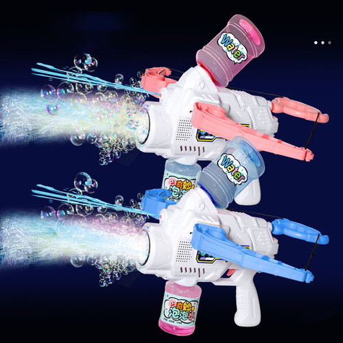 New Archery Bubble Machine Dual-Function Electric Bubble Blower for Children, Handheld Outdoor Water Play Bubble Gun Toy
