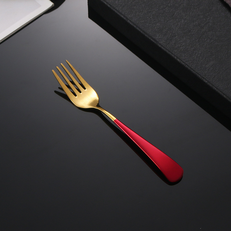 Red Tenedor-oro rojo