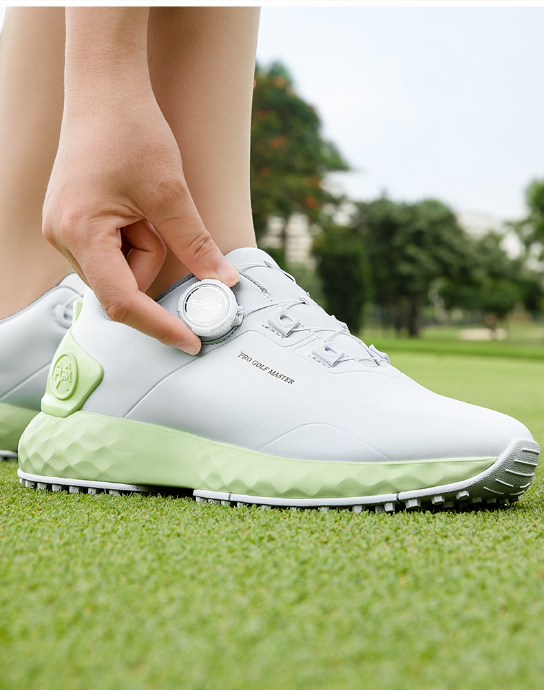 Giày Golf Nữ PGM Mùa Hè Chống Thấm Nước Chống Trơn Trượt Tăng Chiều Cao — Honeydew Green [Đệm đàn hồi cao/Chống trượt/Bảo vệ nước] XZ433 chi tiết 14