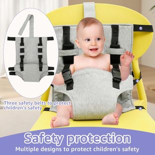 New children's chair safety belt out portable children's chair protective belt fixed baby feeding strap wholesale
