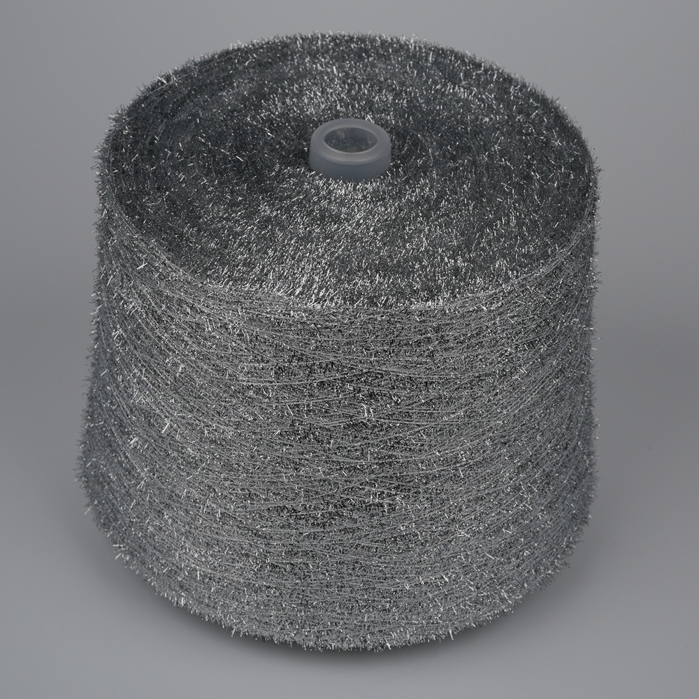 银丝斜毛纱线 涤纶花式纱线特种纱瓯泰