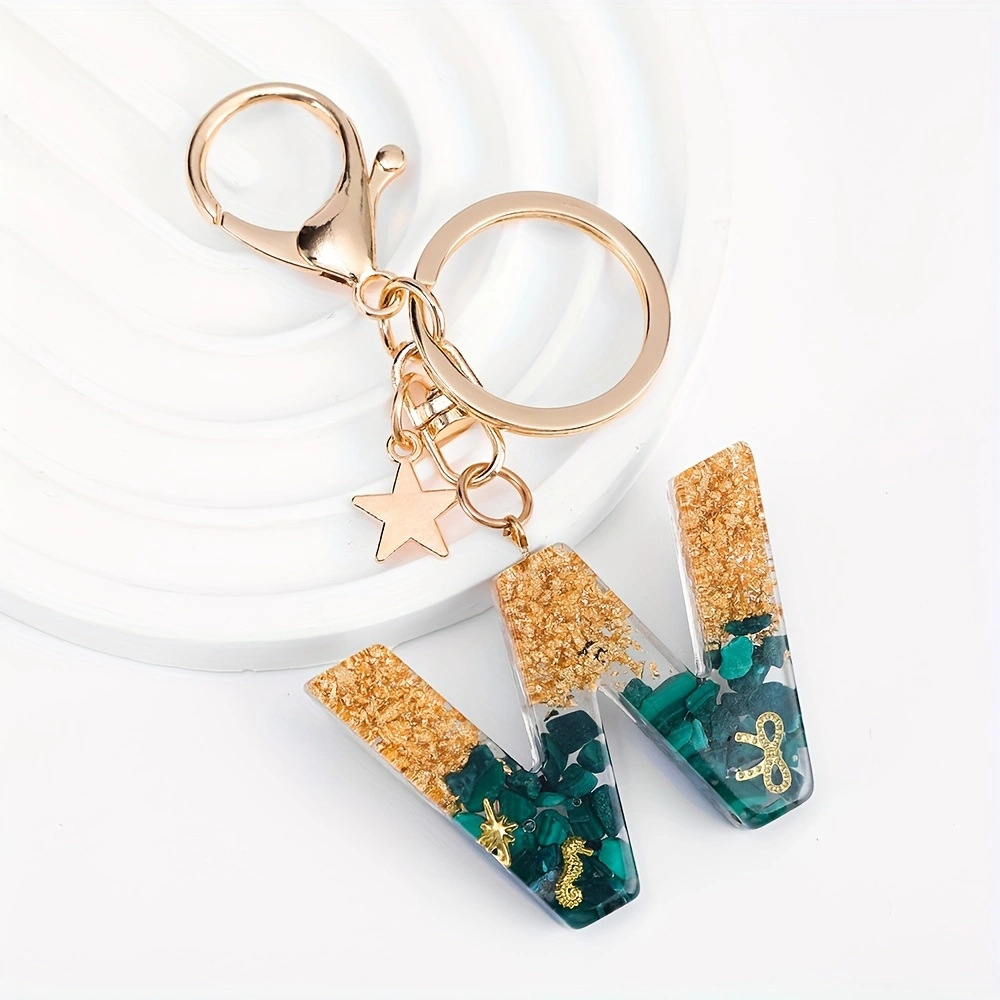 30g Weight Lobster Trigger Clasp Closure Clasp Closure Type Keychain Classification Daily Occasion Resin Material Letter, Star Pattern Women's Gender Marine Style, Sweet Style Marine Style Sweet Letter Star Resin Women's Lobster Trigger Clasp Closure Keychain 9
