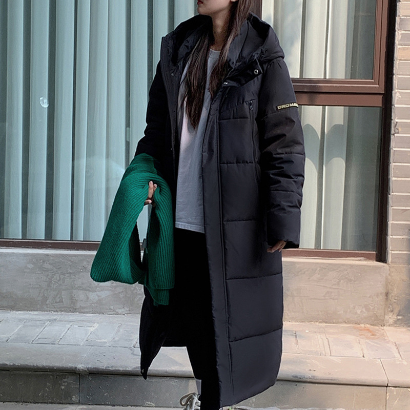 2024 nueva ropa de algodón de invierno mujer suelta ropa de pan de estudiante chaqueta de algodón larga mujer abrigo grueso