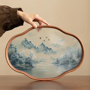 Begonia Dry Tea Tray Household Bamboo Small Tea Making Table Living Room Office Tea Making Tray Kung Fu Tea Set