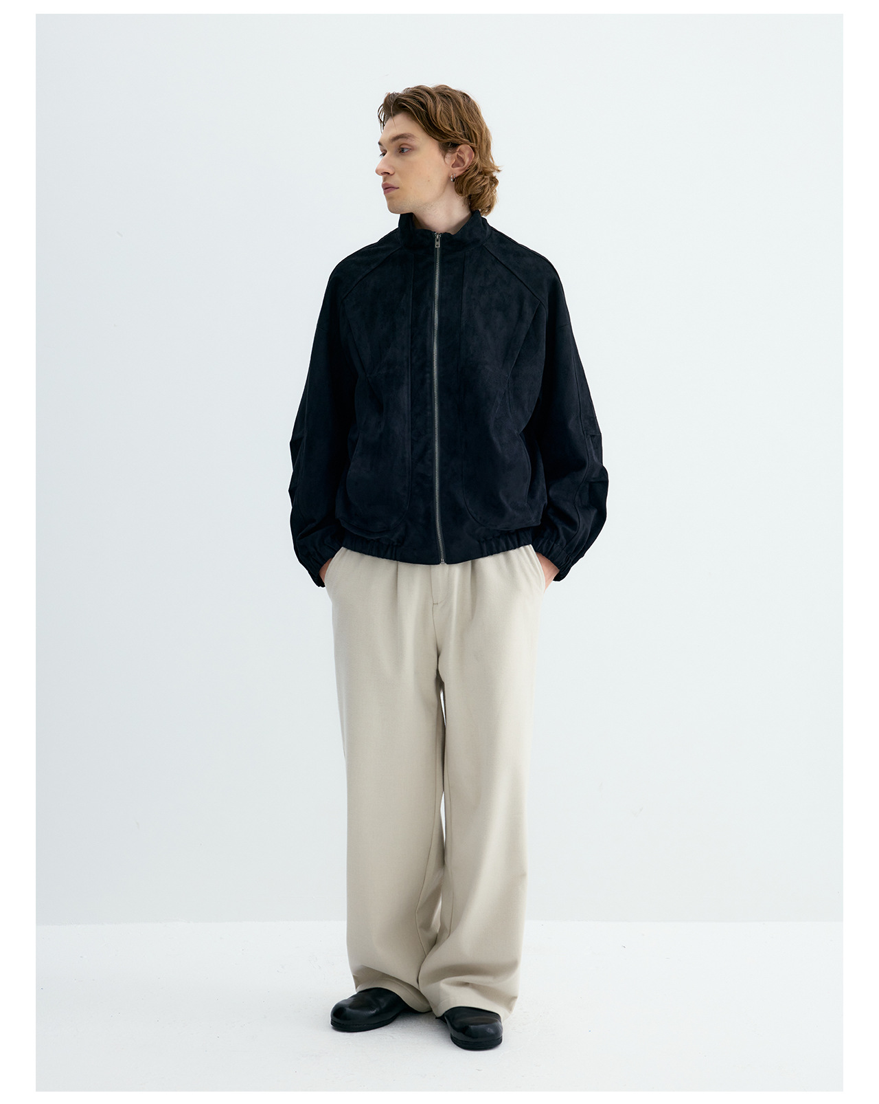 UNF Straight-Leg Drape Trousers