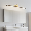 Modern minimalist All copper Restroom Bathroom Mirror Headlight TOILET Cosmetic mirror Wall lamp Bathroom mirror cabinet