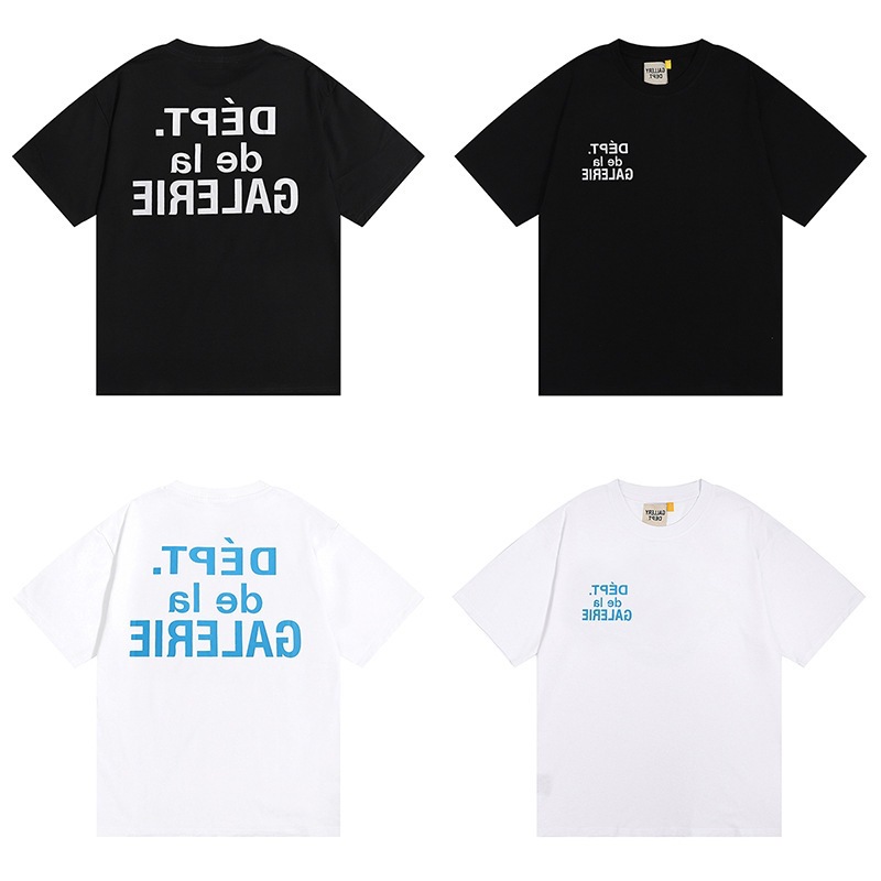 美式潮牌GALLERY DEPT de la GALERIE经典印花双纱短袖T恤男