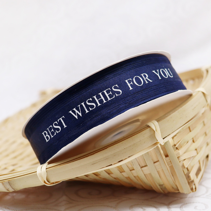 Spot personalizado China Net Best Ribbon Korean Snow Ribbon Regalo Caja de regalo Flores Floral Empaque Decoración Cinta