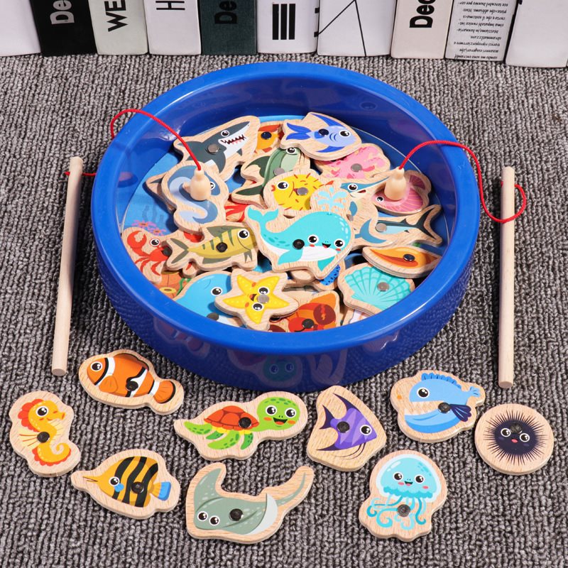 31 fish+2 fishing rods [exquisite flat barrel]