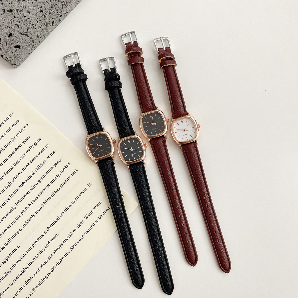 Watch in Brown with Black Face