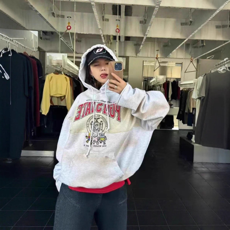 Special Offer! Grailz Project G/R25Ss Distressed Patchwork Vintage-Style Hooded Sweatshirt Jacket
