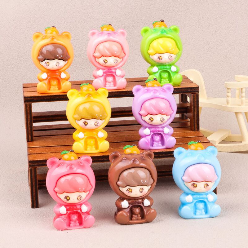 Cartoon Dimo Bear Candy Machine DIY Accessories Car Ornament Keychain Bag Hanging Cute Blind Bag Wholesale