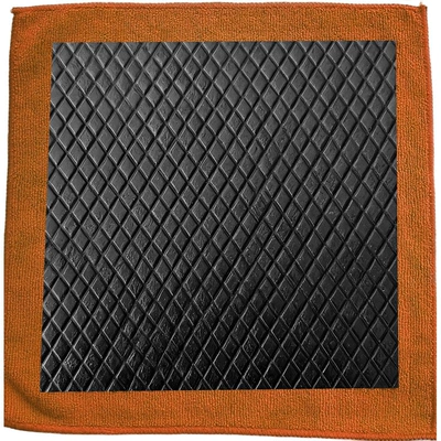 Car cleaning tools | beauty, car wash magic clay cloth - vertical-diamond-shaped-abrasive-cloth-orange-color