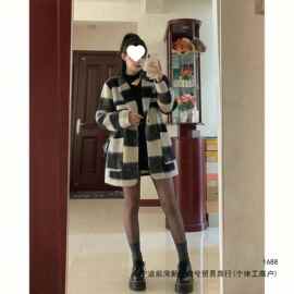 FG呢子大衣女毛呢外套女秋冬韩系小个子感赫本风西装上衣青年