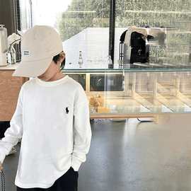 220克纯棉重磅童装男童t恤长袖秋季儿童中大童男孩上衣半袖打底衫