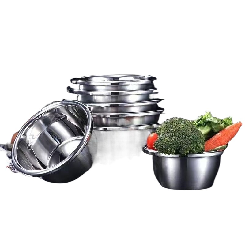 特厚316不锈钢和面盆家用厨房洗菜盆加厚汤锅火锅盆发面盆新