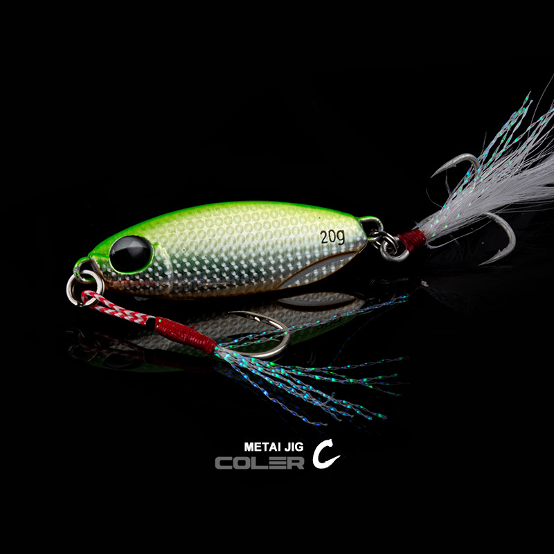 Sinking Jigging Spoon Lures Deep Diving Jigging Spoon Baits Fresh Water Bass Swimbait Tackle Gear