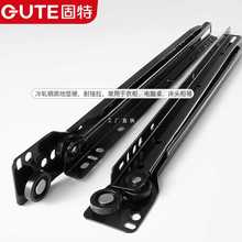 ✅二节抽屉导轨滑道加厚轨道电脑桌键盘滑槽衣橱柜滑轨静音滑