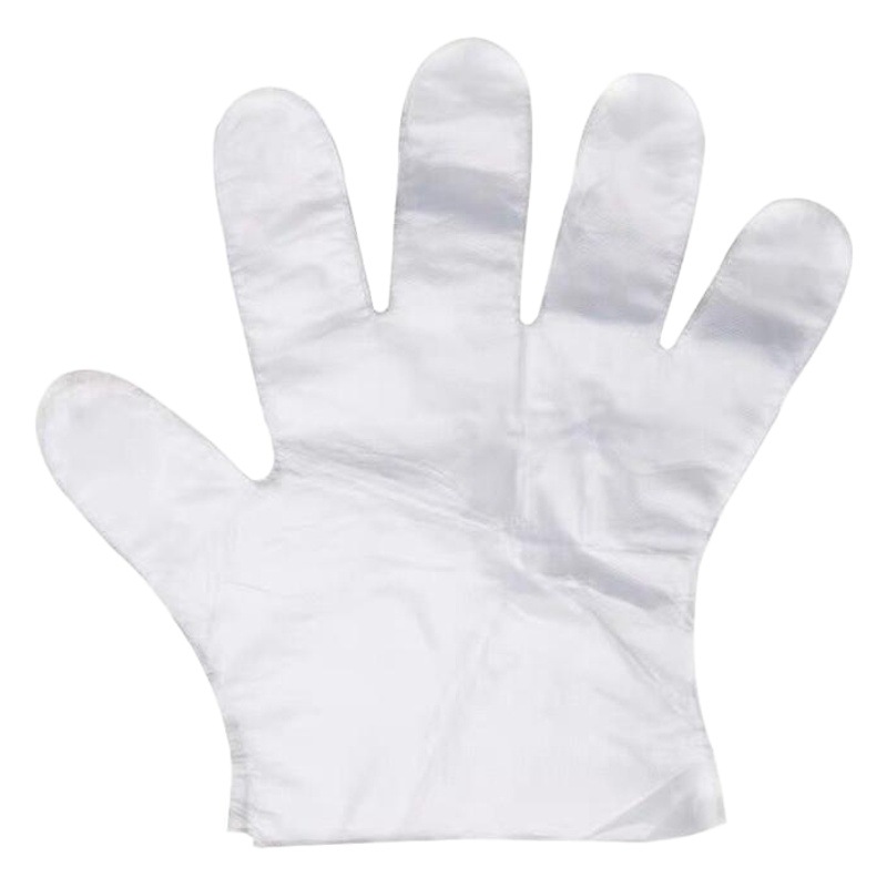 Factory Direct Sales Disposable Gloves Food Catering Baking Beauty Salon Plastic Transparent Thickeneded Pe Gloves Wholesale