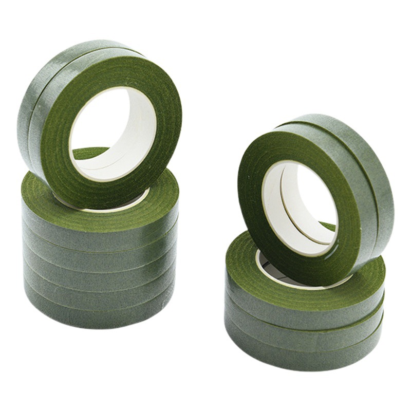 Fuente de la fábrica floral cinta de la barra de la flor cinta 27 m al por mayor crepe papel fondant cinta floral fabricación de la cinta