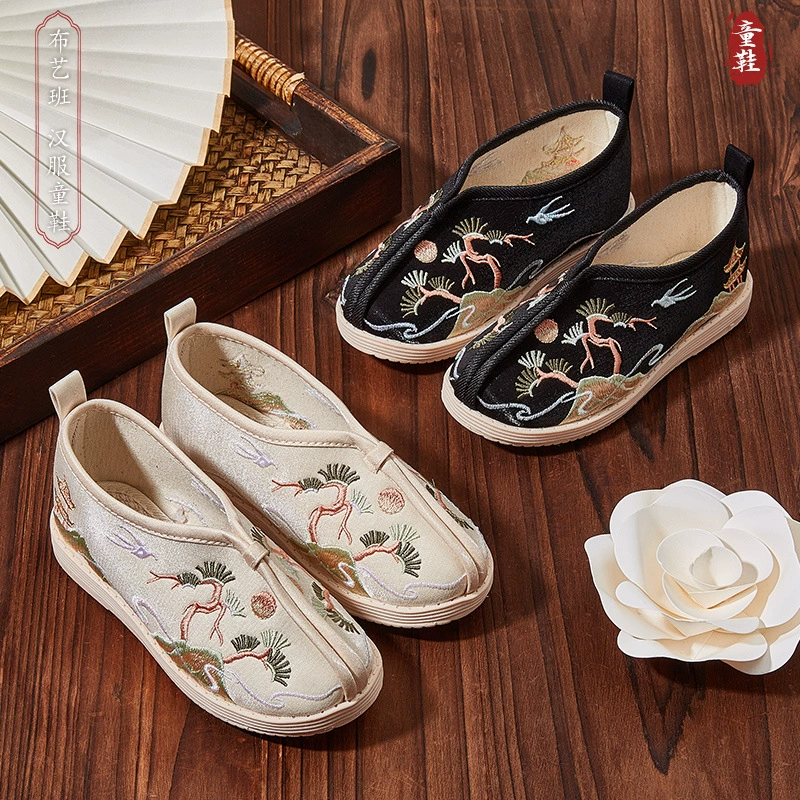 Тканевая обувь Dengyun для мальчиков, осенняя новая обувь Hanfu, старая Пекинская Тканевая обувь, детская парусиновая обувь для мальчиков, костюм Tang, повседневная обувь