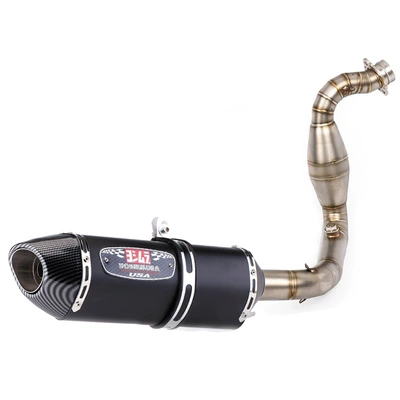 Motorcycle exhaust pipe | stainless steel front section