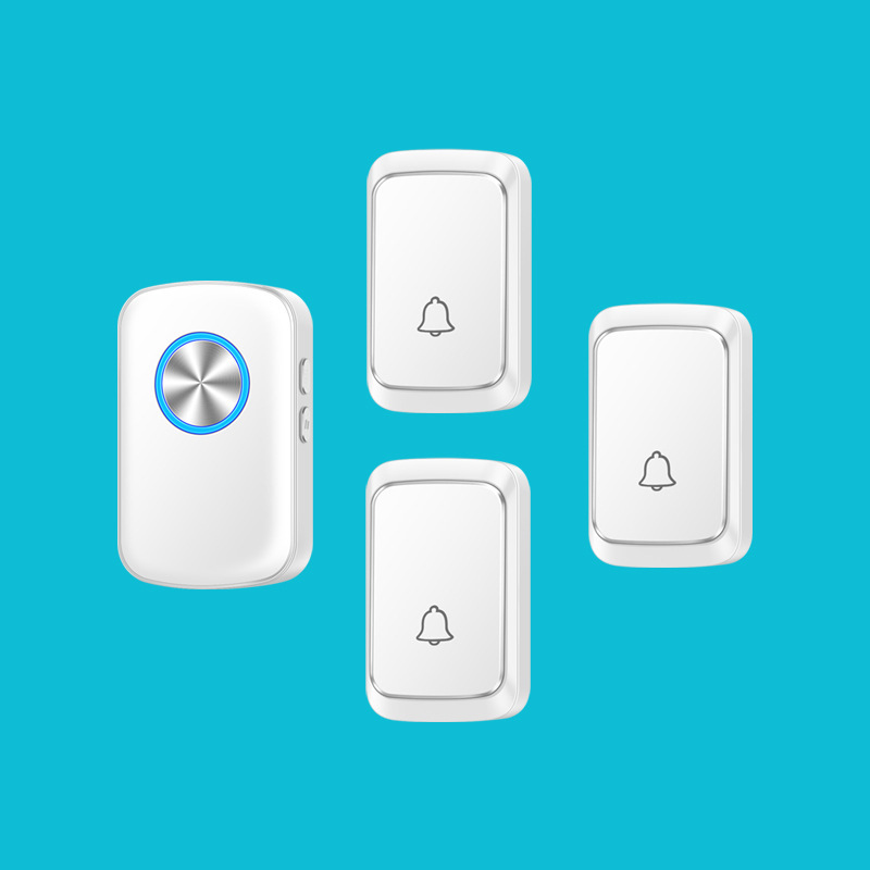 数码强闪光无线家用三拖一门铃远距离大音量聋哑老人呼叫按钮防水