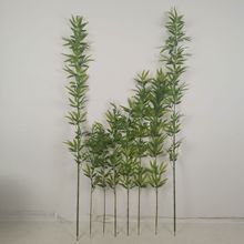 仿真竹子室内装饰假竹子隔断屏风挡墙造景室外装饰竹盆栽加密绿植