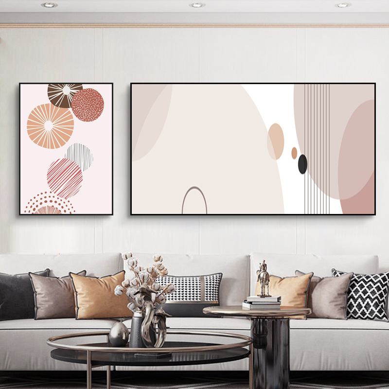 Bedroom bedside hanging painting living room decorative painting sofa background wall mural double Nordic modern simple warm abstract Bedroom bedside hanging painting living room decorative painting sofa background wall mural double Nordic modern simple warm abstract