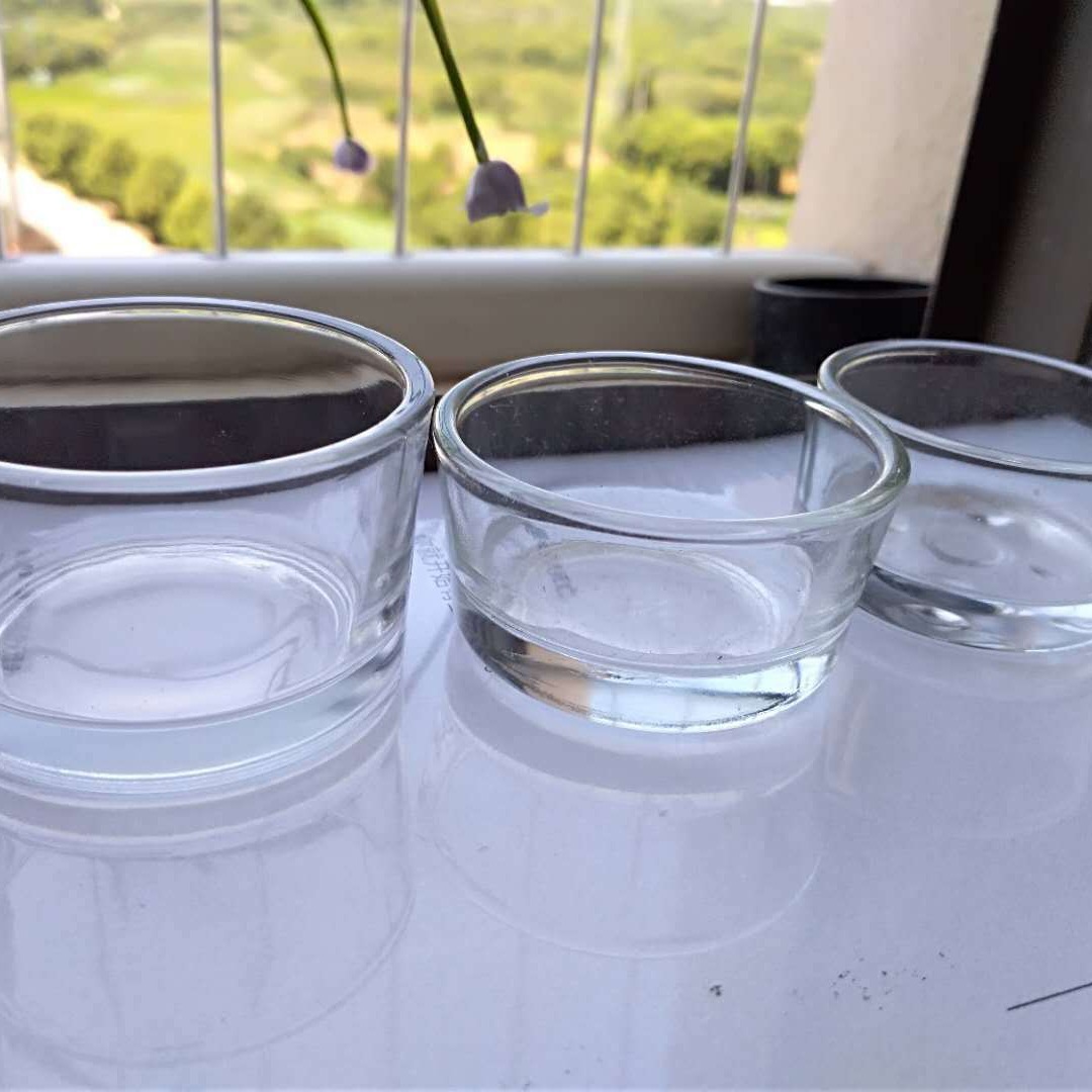 透明玻璃罐蜡玻璃杯玻璃烛台 蜡杯 压制茶蜡可电镀小烛杯批发