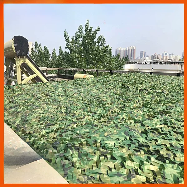 Anti-aerial photography sun protection camouflage net camouflage net anti-counterfeiting net green decorative cover camouflage mesh insulation