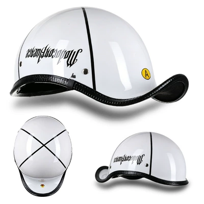 Motosiklet kaskı (dəbilqə) – and Summer Electric Battery Safety Helmet - british-storm-brown-lenses-m