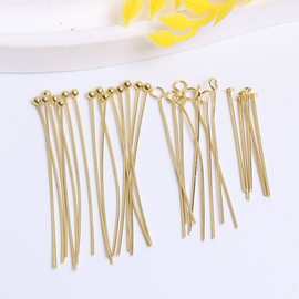 14K包金九字针 T字针 球针 diy手工串珠针饰品配件材料保色材料厂