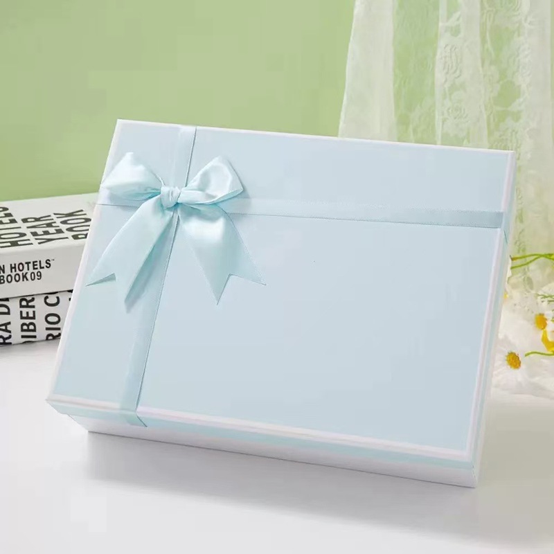 卸売天蓋ギフトボックスリボン長方形誕生日ブライドメイドギフトボックスギフト包装ボックスお土産|undefined