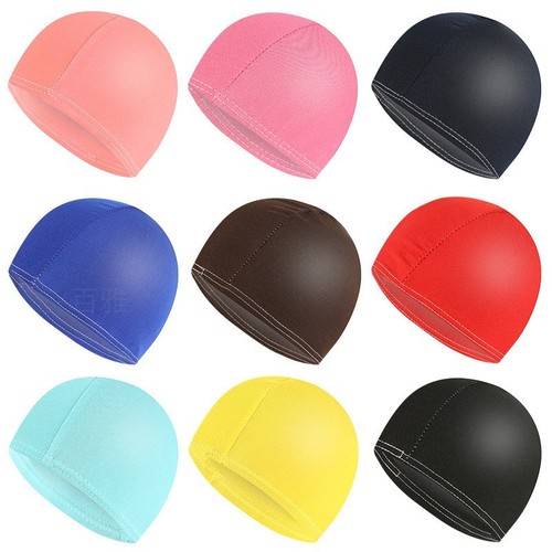 2017 manufacturers supply new adult swimming caps, printed swimming pool and reservoir seaside comfortable colorful swimming cloth caps