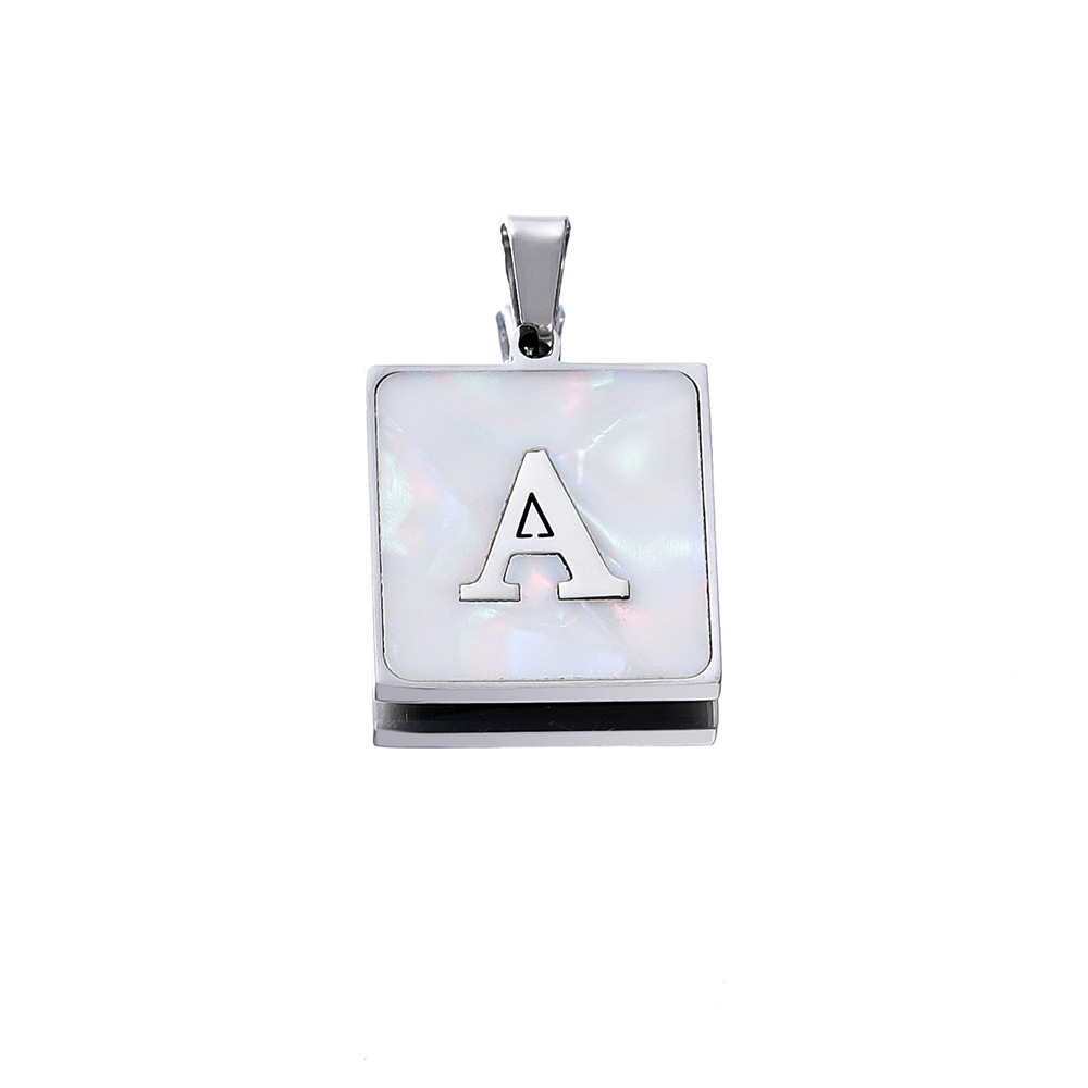 4g Weight Pendant Jewelry Making Type DIY Jewelry Accessories Classification 304 Stainless Steel Material Letter Pattern Plating Design Casual, Sports Style 304 Stainless Steel Letter Pendant 7